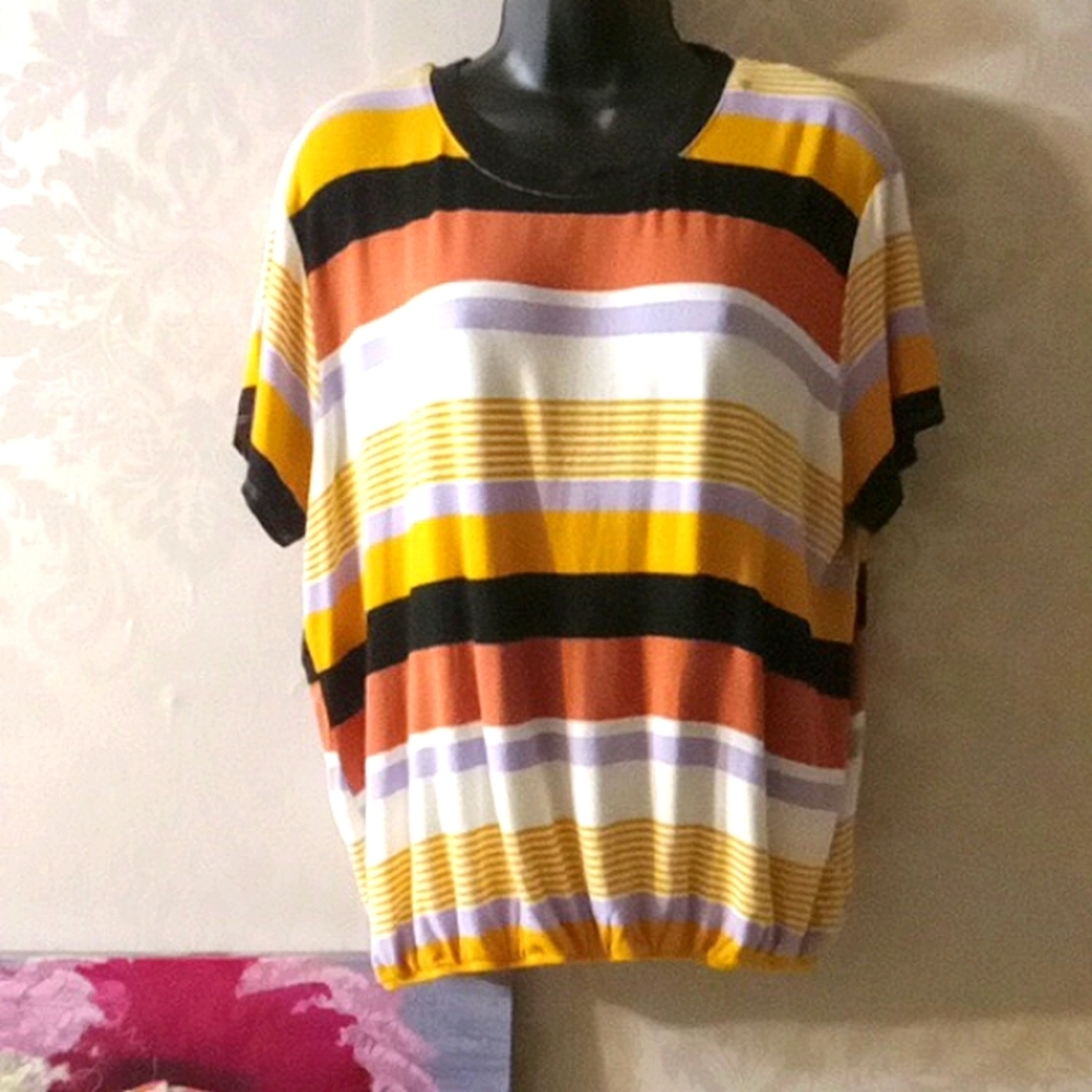 Originality Striped Top XL